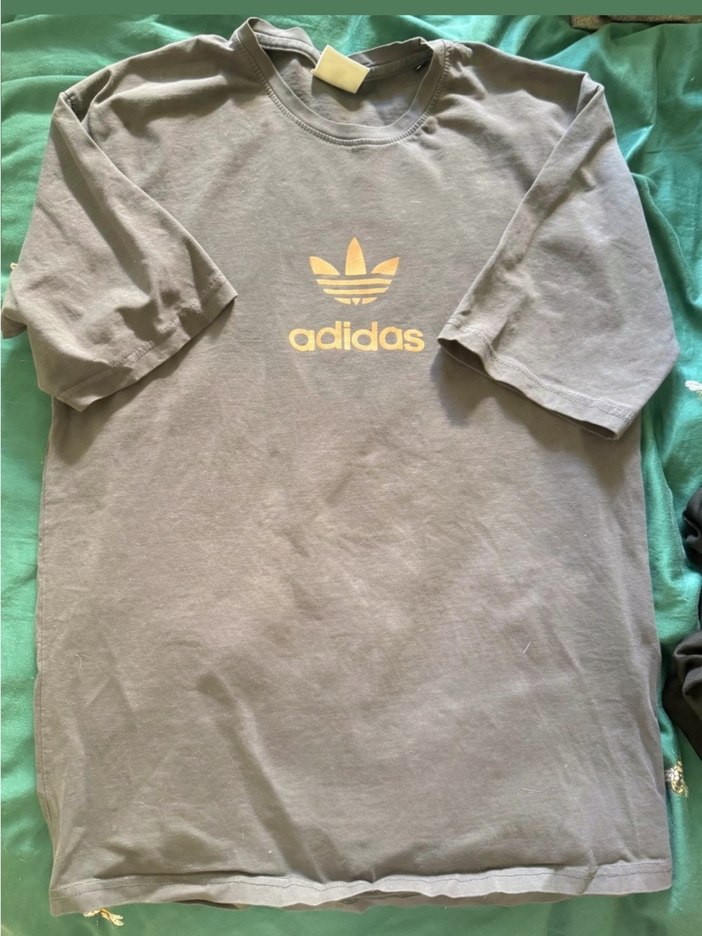 adidas Graphic Short Sleeve Tee in Gray